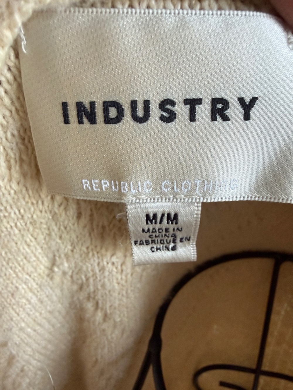 INDUSTRY REPUBLIC CLOTHING Cozy Cream Hooded Cable-Knit Sweater, M - Picture 2 of 9